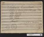 Cod. Guelf. 159 Mus. Hdschr. — Mattern, A.W.F. Sinfonia Concertante á Violino et Violoncello obligato, Due Violini, Due Flauti, Due Corni, Due Viole et Basso — 1787