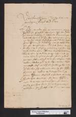 Cod. Guelf. 170 Noviss. 2° — C.C. Mortaigne, Brief an Ludwig von Anhalt-Köthen — 