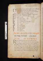 Cod. Guelf. 4 Weiss. — Cassiodorus: Commentarius in psalmos I–L — Weißenburg, 9. Jh., 1. H.