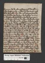Cod. Guelf. 404.10 Novi (24) — Pseudo-Eusebius: De morte Hieronymi. niederdt. Fragment — 15. Jh.