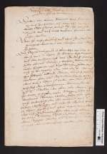 Cod. Guelf. 42.19 Aug. 2° (Beilage) — Briefe des Herzogs August d. J. und seinem früheren Präceptor Bernhard Ruͤlow — 