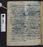 Cod. Guelf. 64 Weiss. — Isidorus Hispalensis: Etymologiae - Palimpsestierte Fragmente darunter Paulus-Briefe gotisch-lateinisch (Codex Karolinus) — Bobbio, 8. Jh., 1. H.