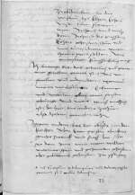 Reg. O 209, fol. 71r-v — Bedenken Andreas Karlstadts zu den jurisdiktionellen Zuständigkeiten und einer Besetzungsfrage am Wittenberger Allerheiligenstift , — [Wittenberg], [zwischen 1516, 31. August und 1517, 18. Juni]