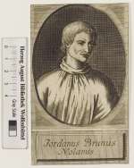 Bildnis Giordano (Taufname: Filippo) Bruno, Johann Georg Mentzel -  (Quelle: Digitaler Portraitindex)