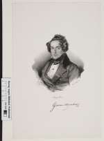 Bildnis Giacomo Meyerbeer (eig. Jacob Liebmann Meyer Beer), Nicolas Eustache Maurin -  (Quelle: Digitaler Portraitindex)