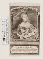 Bildnis Anna Amalia, Herzogin zu Sachsen-Weimar u. Eisenach, geb. Prinzessin von Braunschweig-Wolfenbüttel, Johann Friedrich Gaum - 1761 (Quelle: Digitaler Portraitindex)