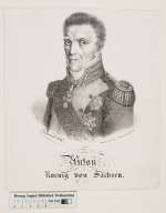 Bildnis des Anton (Clemens Theodor), König von Sachsen (reg. 1827-36), L. Brand -  (Quelle: Digitaler Portraitindex)