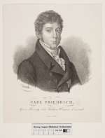 Bildnis Carl Friedrich, Großherzog zu Sachsen-Weimar u. Eisenach (reg. 1828-53), Rudolf Weber -  (Quelle: Digitaler Portraitindex)