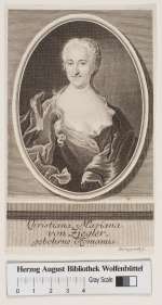Bildnis Christiana Mariana von Ziegler, geb. Romanus, Johann Friedrich Gleditsch (der Jüngere) - 1740 (Quelle: Digitaler Portraitindex)
