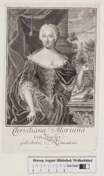 Bildnis Christiana Mariana von Ziegler, geb. Romanus, Sysang, Johann Christoph -  (Quelle: Digitaler Portraitindex)