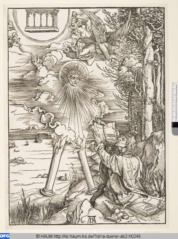 Johannes, das Buch verschlingend, Albrecht Dürer, 1497