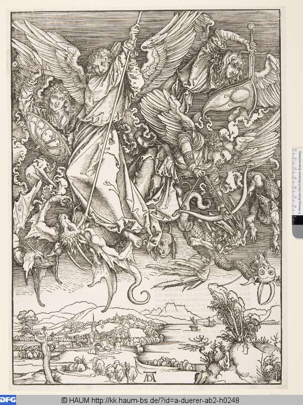 Michaels Kampf mit dem Drachen, Albrecht Dürer, 1497