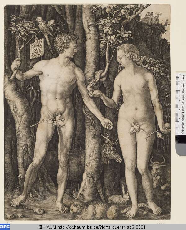 Adam und Eva, Albrecht Dürer, 1504