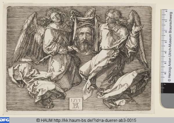Das Schweißtuch, von zwei Engeln gehalten, Albrecht Dürer, 1513