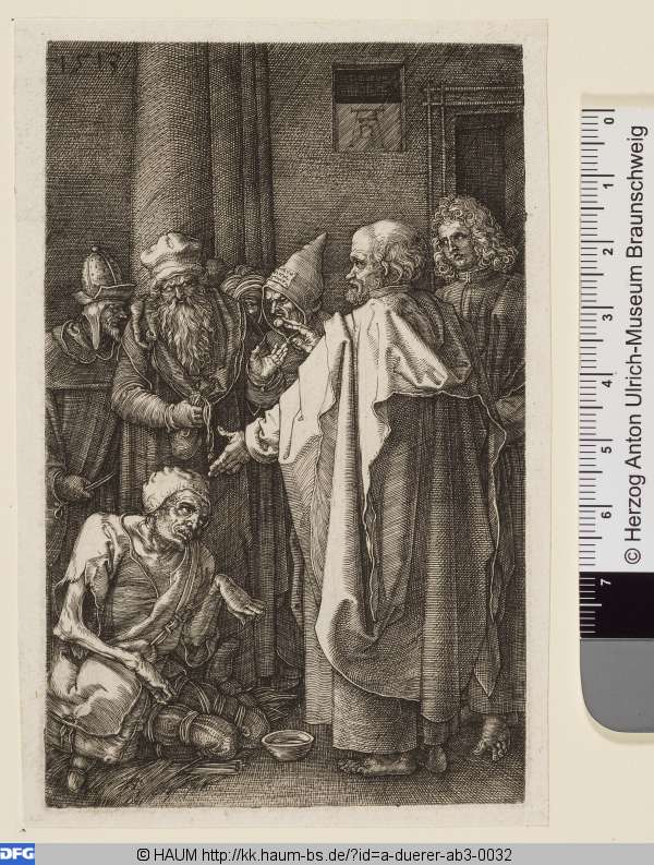 Petrus und Johannes heilen den Lahmen, Albrecht Dürer, 1513