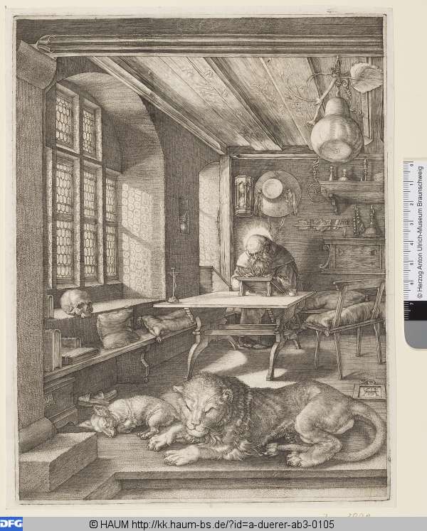 Der Hl. Hieronymus im Gehäuse, Albrecht Dürer, 1514