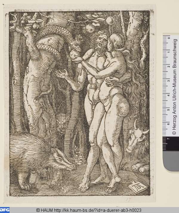 Der Sündenfall, Albrecht Dürer, 1509