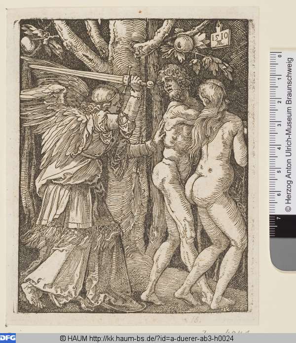 Die Vertreibung aus dem Paradies, Albrecht Dürer, 1510