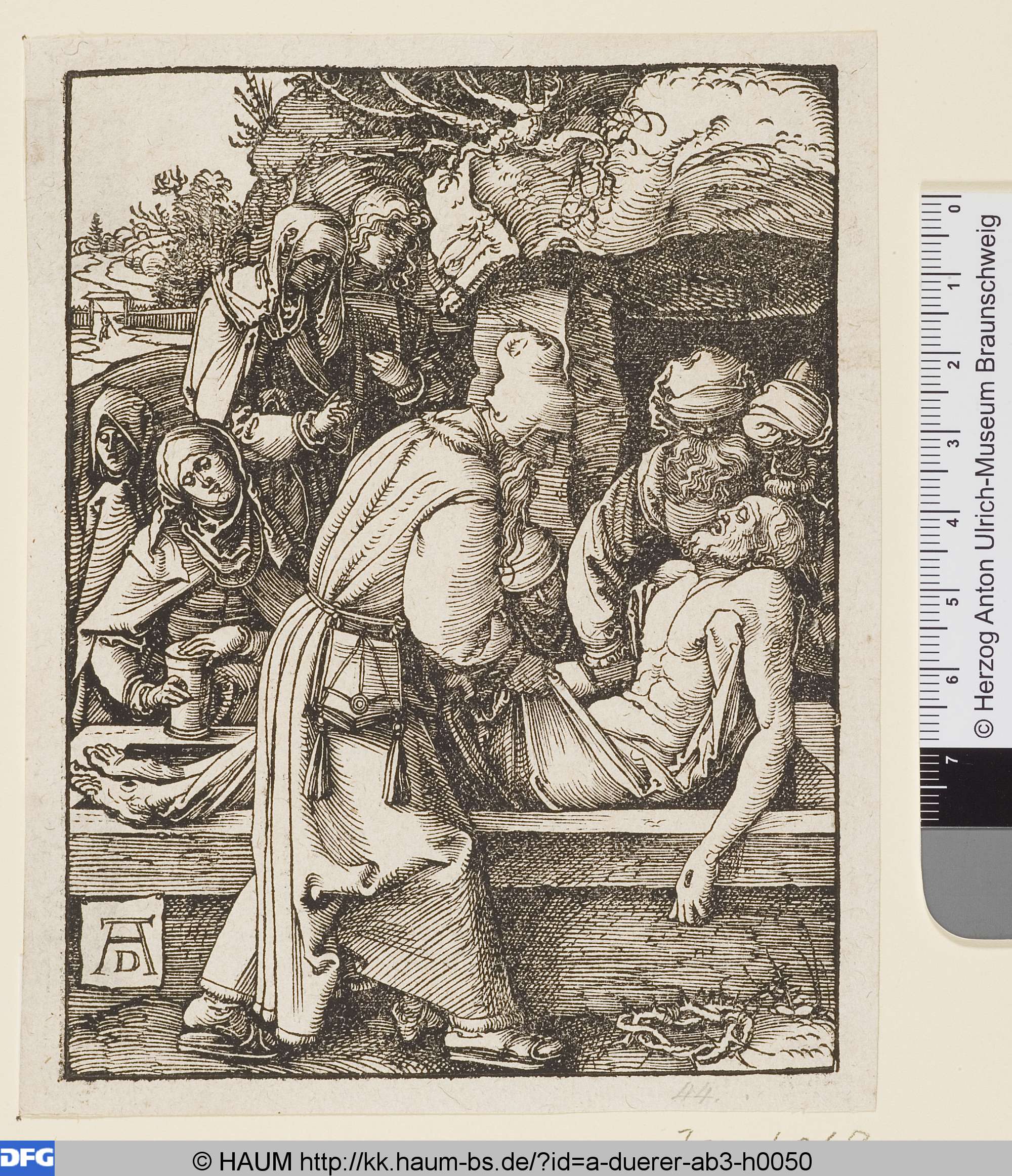 Die Grablegung, Albrecht Dürer, 1509