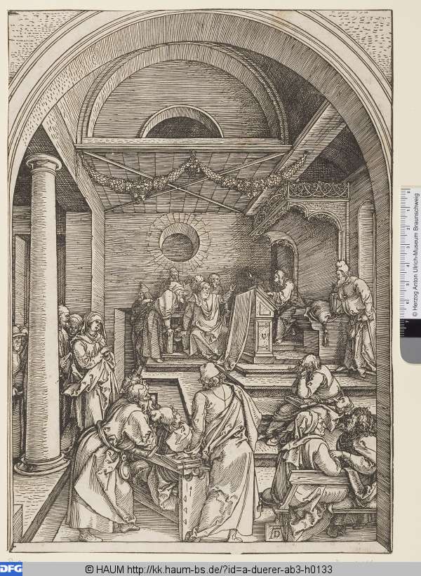 Der zwölfjährige Jesus im Tempel, Albrecht Dürer, 1503
