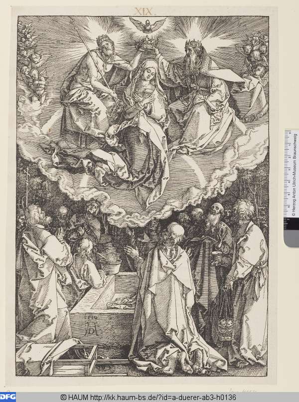 Mariä Himmelfahrt und Krönung, Альбрехт Дюрер, 1510