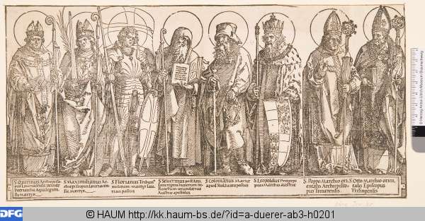Die Schutzheiligen von Österreich, Albrecht Dürer, 1517
