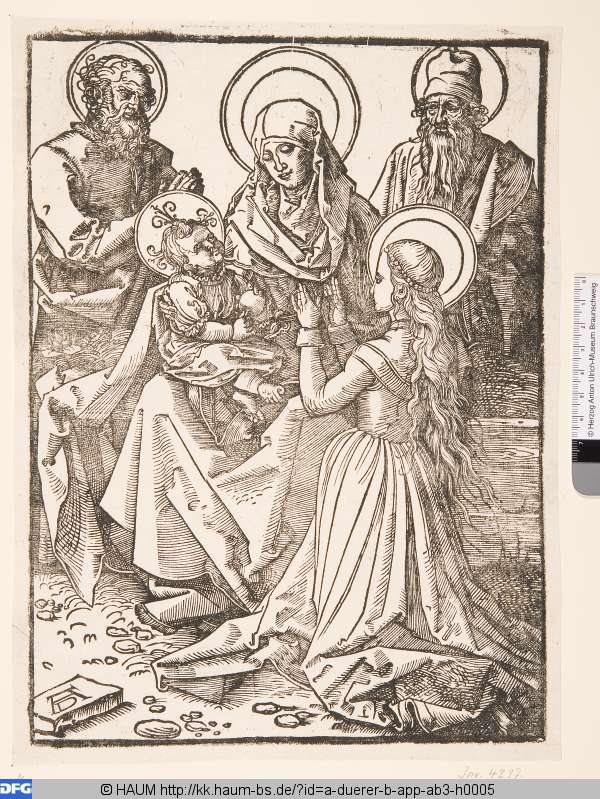 Die Heilige Familie mit Anna und Joachim, Albrecht Dürer, 1491–1528