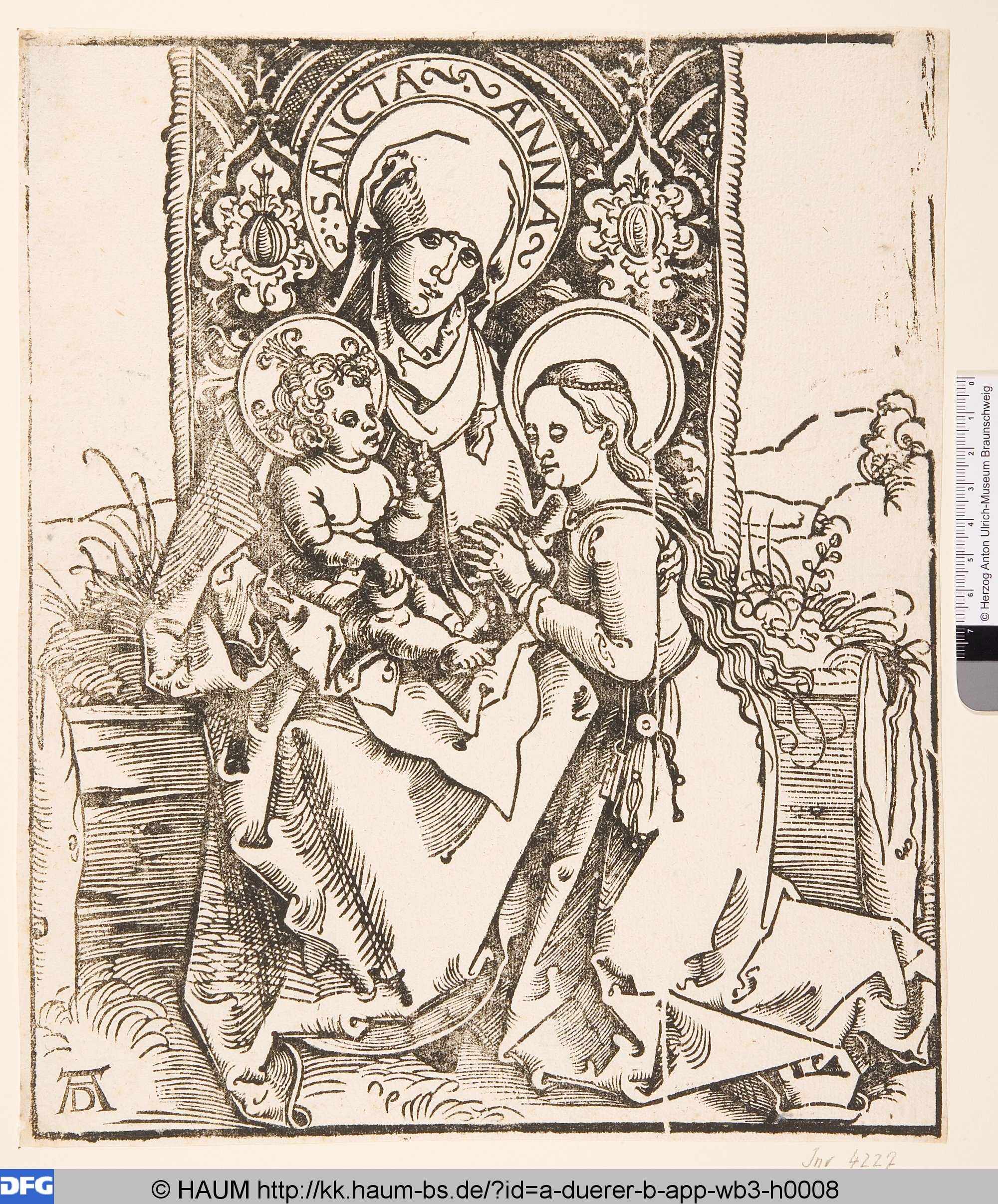Hl. Anna Selbdritt, Albrecht Dürer, 1491–1528