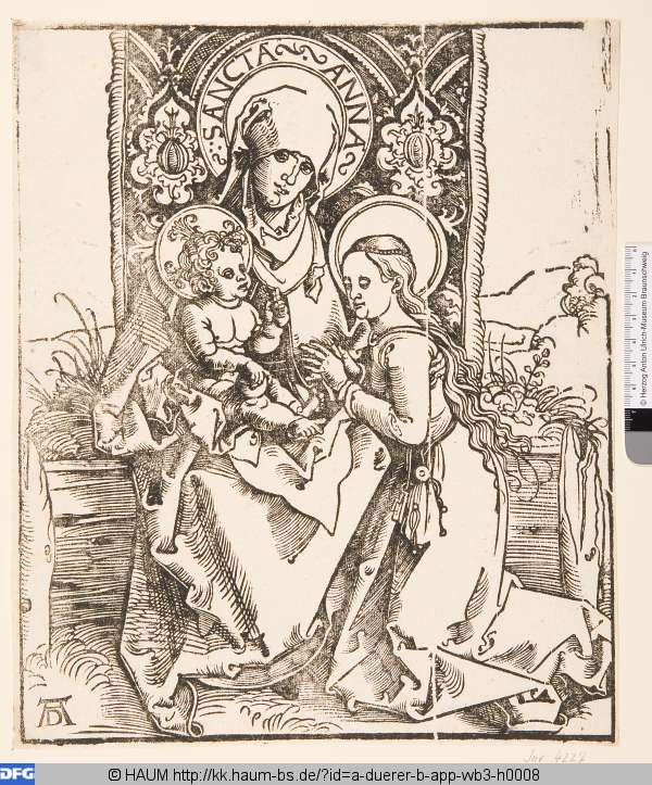 Hl. Anna Selbdritt, Albrecht Dürer, 1491–1528