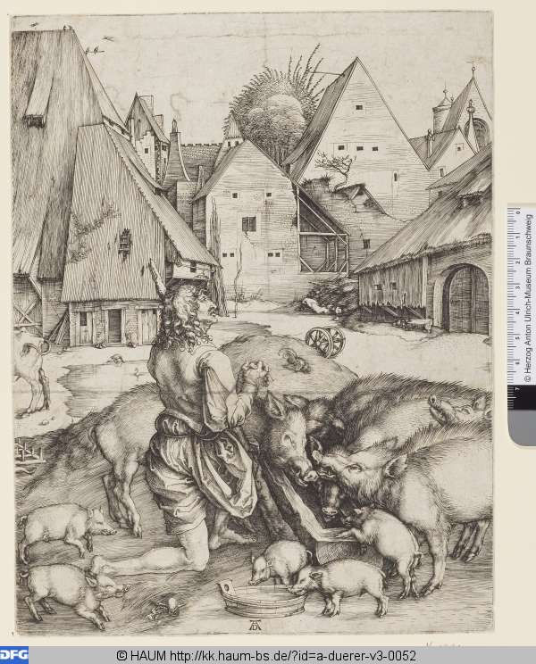 Der verlorene Sohn, Albrecht Dürer, 1495–1497