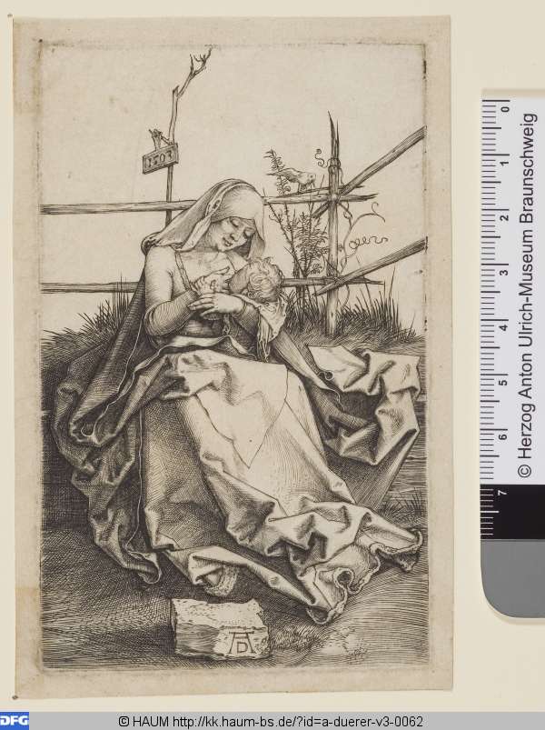 Maria auf der Rasenbank, das Kind stillend, Albrecht Dürer, 1503