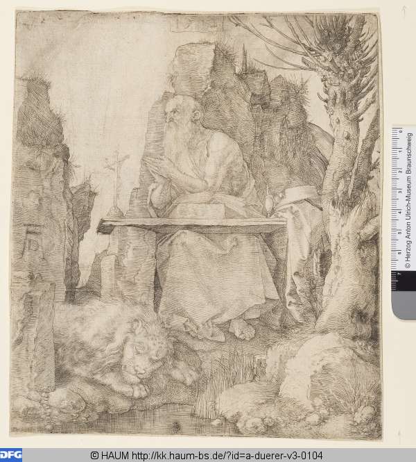 Der Hl. Hieronymus neben dem Weidenbaum, Albrecht Dürer, 1512