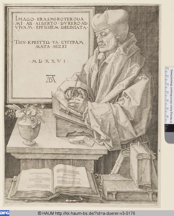 [Erasmus von Rotterdam], Albrecht Dürer, 1491–1528