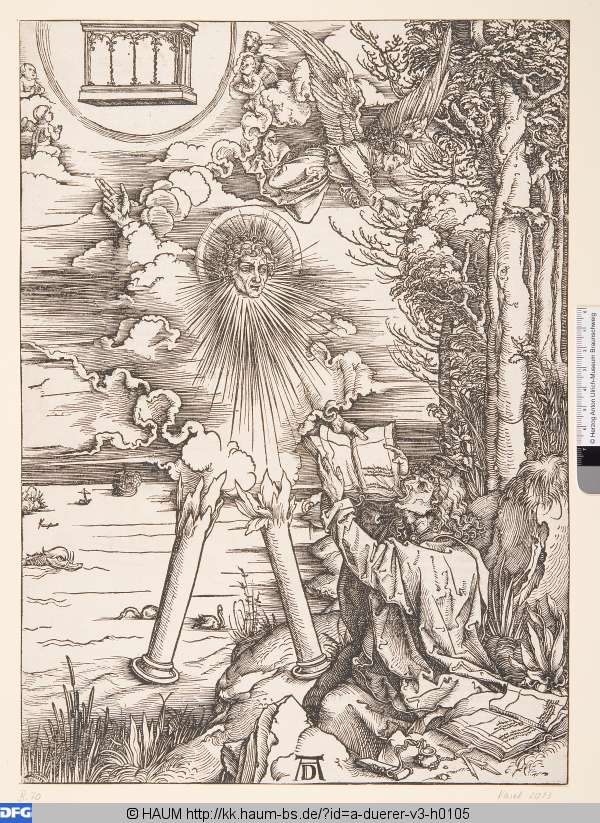 Johannes, das Buch verschlingend, Albrecht Dürer, 1497