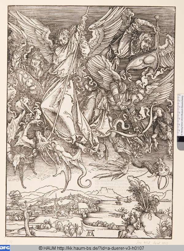 Michaels Kampf mit dem Drachen, Albrecht Dürer, 1497