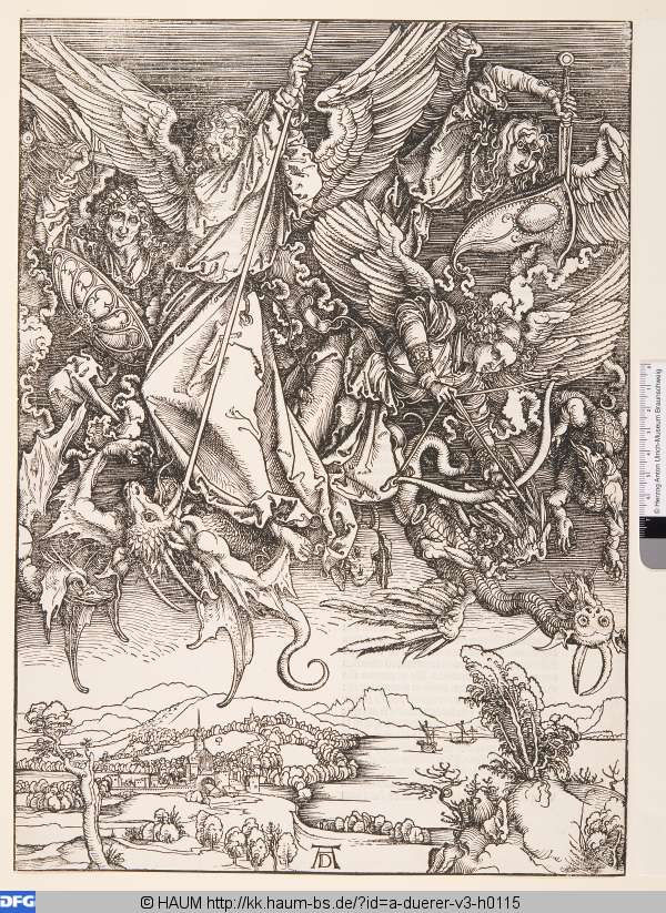 Michaels Kampf mit dem Drachen, Albrecht Dürer, 1497