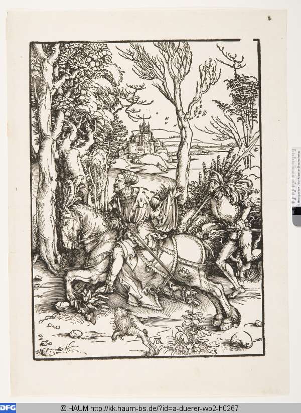 Ritter und Landsknecht, Albrecht Dürer, 1491–1528
