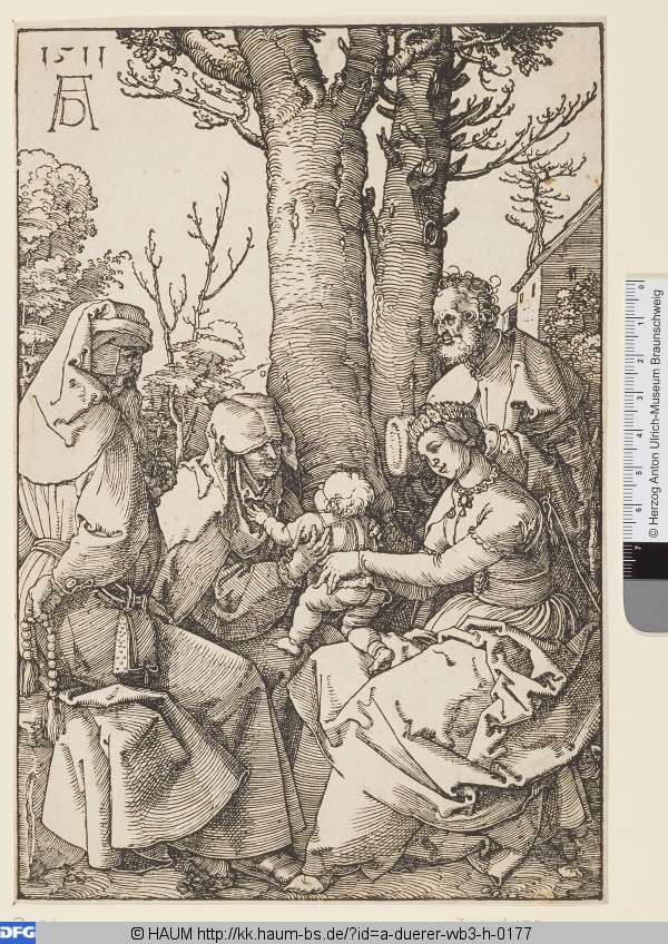 Die Heilige Familie mit Joachim und Anna unter dem Baum, Albrecht Dürer, 1511