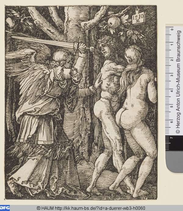 Die Vertreibung aus dem Paradies, Albrecht Dürer, 1510