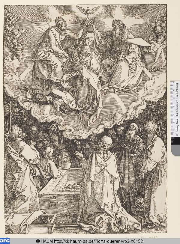 Mariä Himmelfahrt und Krönung, Альбрехт Дюрер, 1510