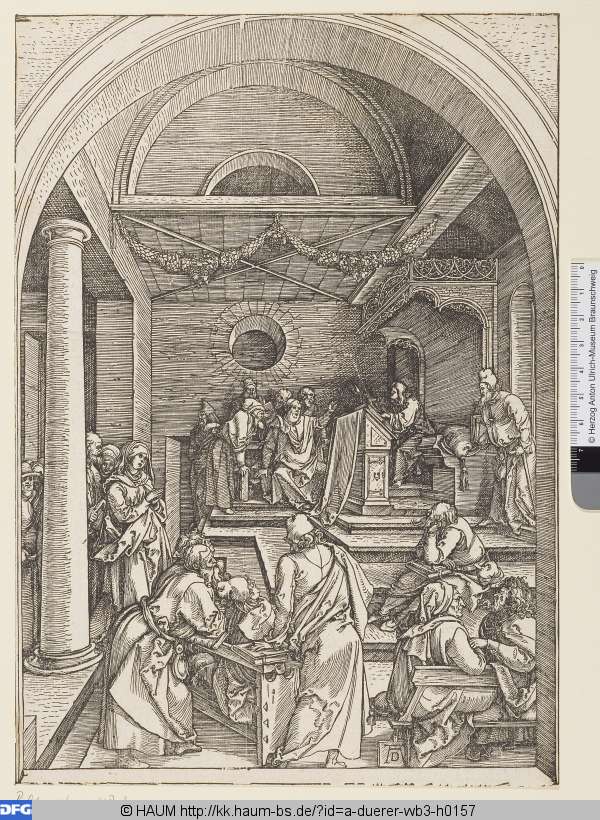 Der zwölfjährige Jesus im Tempel, Albrecht Dürer, 1503