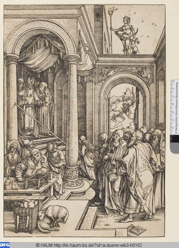 Mariens Tempelgang, Albrecht Dürer, 1503