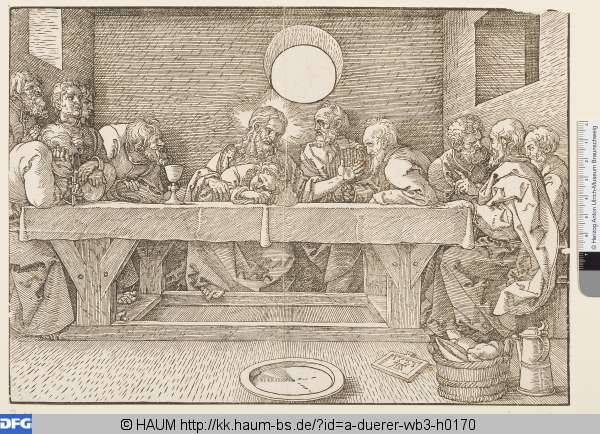 Das letzte Abendmahl, Albrecht Dürer, 1523