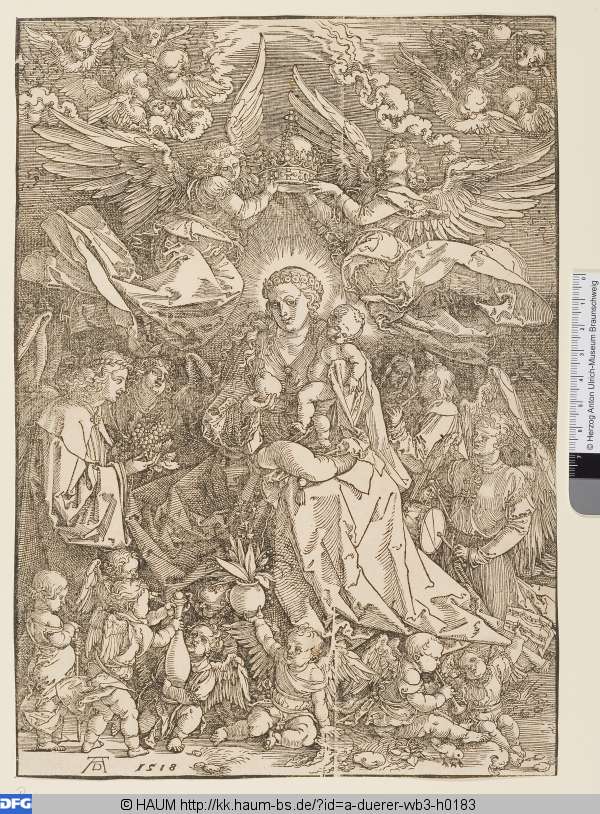 Maria als Königin der Engel, Albrecht Dürer, 1518