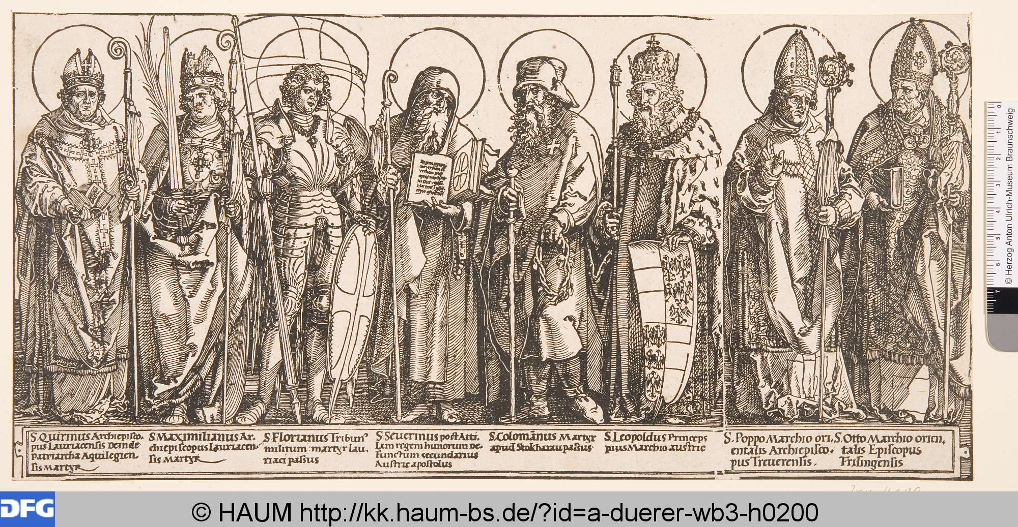 Die Schutzheiligen von Österreich, Albrecht Dürer, 1517