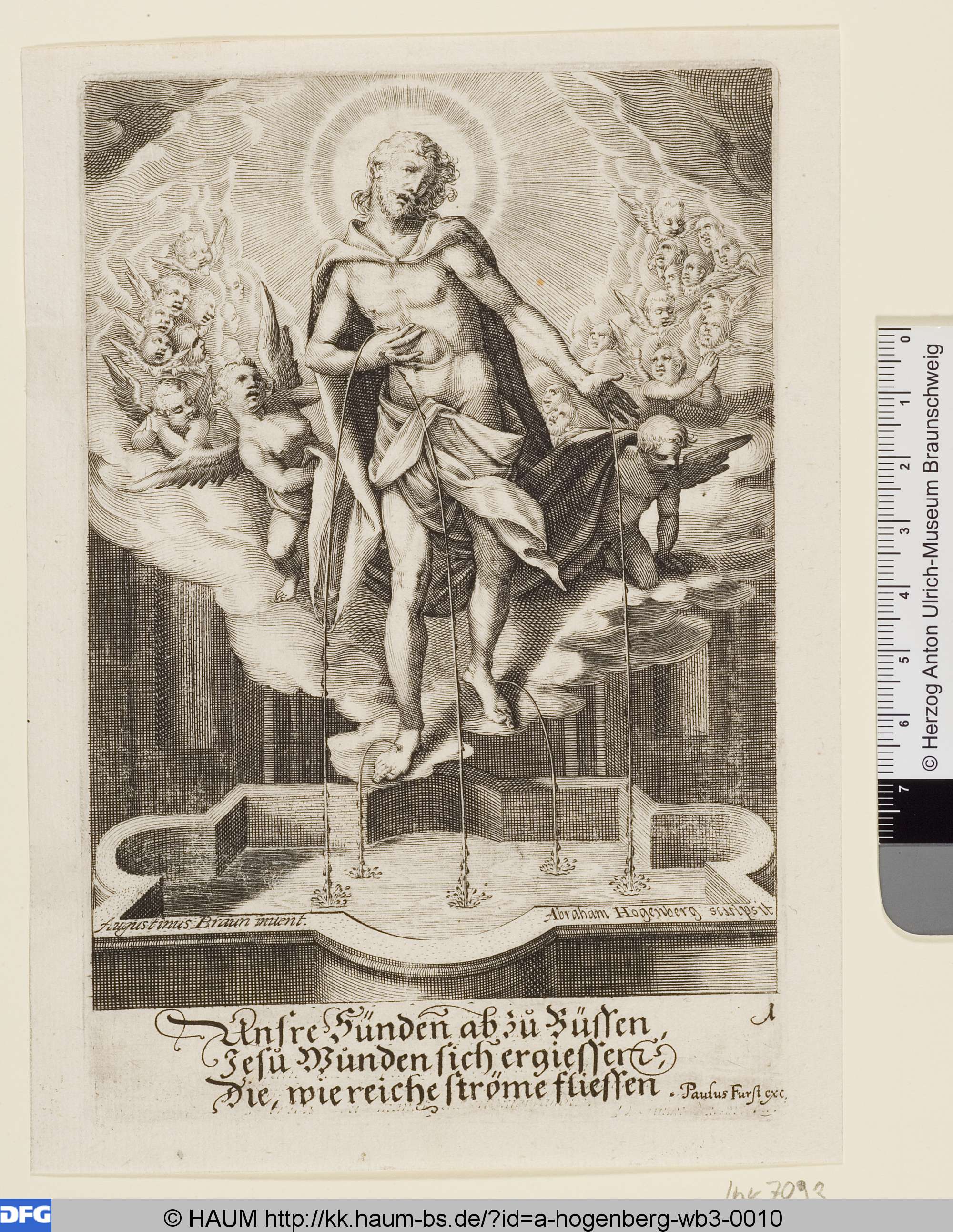 Christus aus den Wundmalen blutend, Augustin Braun, 1608–1653