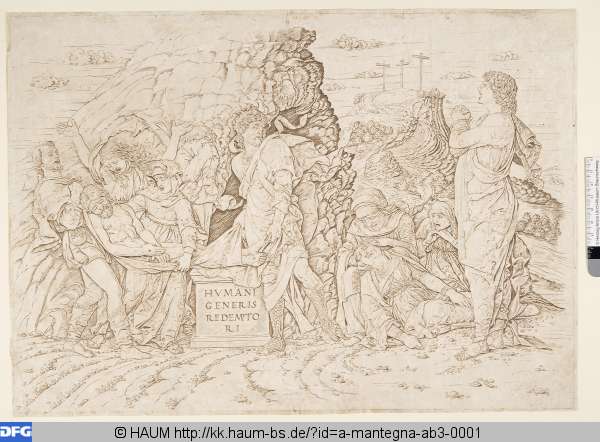 HUMANI GENERIS REDEMPTORI [Grablegung], Andrea Mantegna, 1460–1470