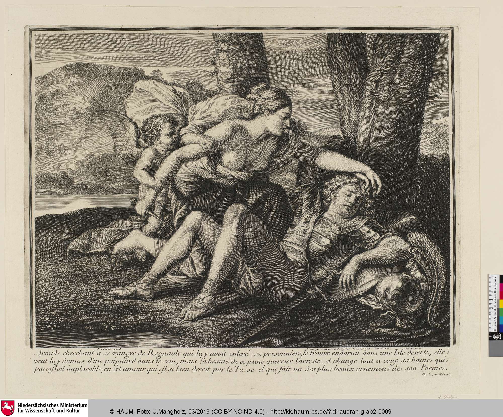 [Reinald und Armida; Renaud et Armide], Gérard Audran, 1660–1703