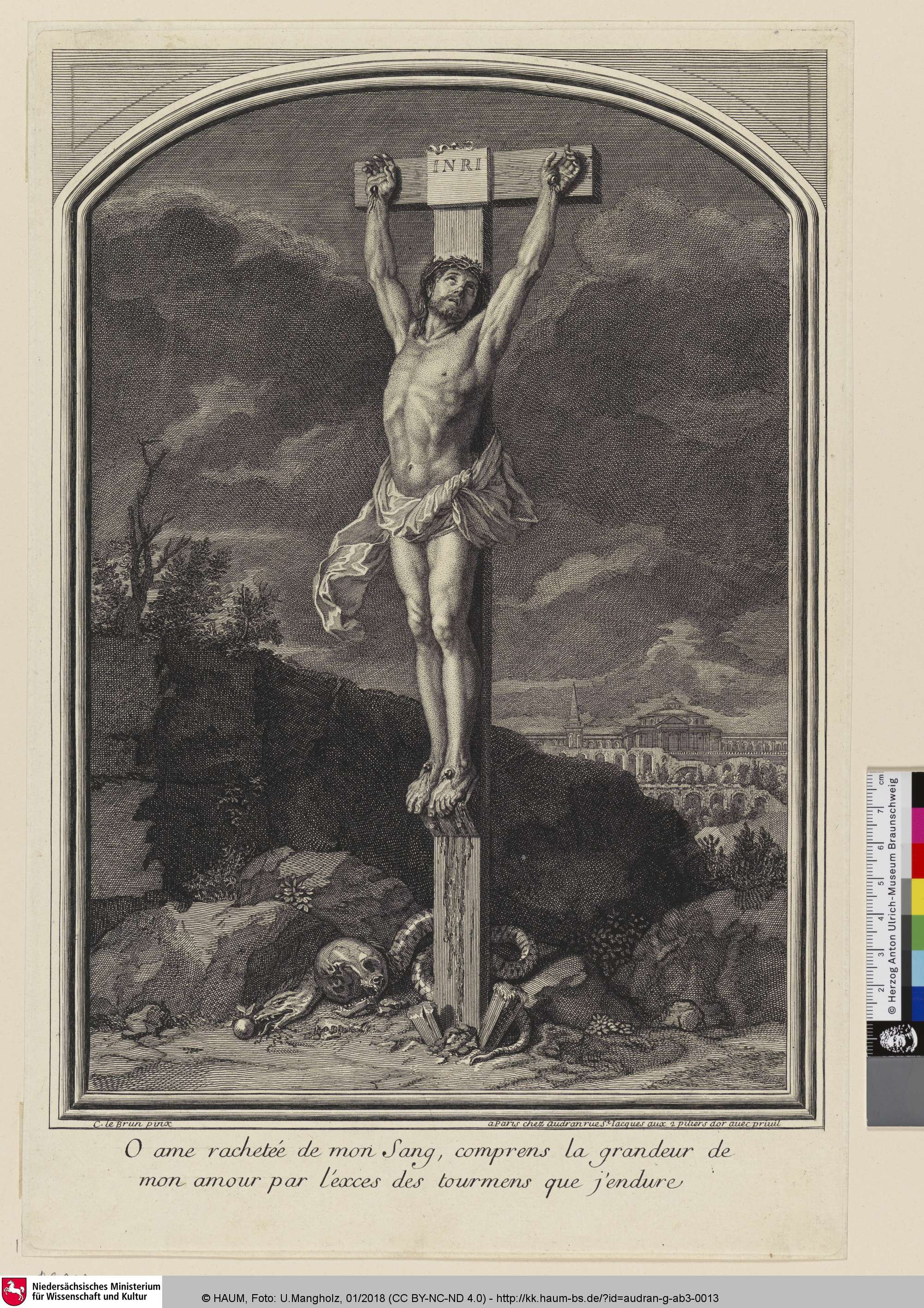 [Christus am Kreuz; Crucifix], Charles Le Brun, 1660–1703
