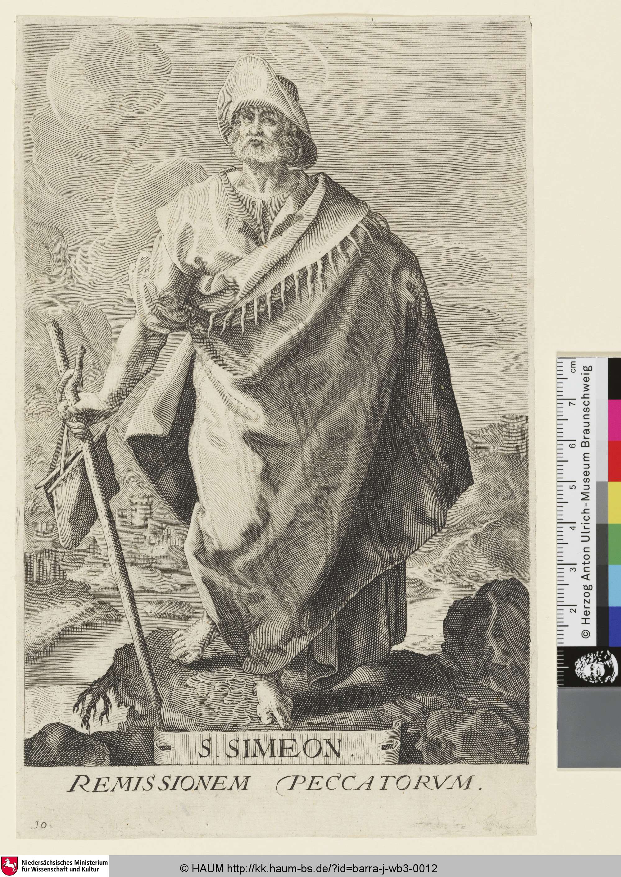 S.SIMEON. [Der Apostel Simeon], Johan Bara, 1601–1629